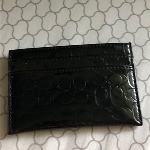 Black coach card holder